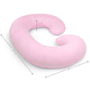 Pregnancy Pillow with Soft Jersey Cover - C Shaped Body Pillow for Pregnant Women