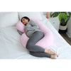 Pregnancy Pillow with Soft Jersey Cover - C Shaped Body Pillow for Pregnant Women