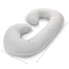 Pregnancy Pillow with Soft Jersey Cover - C Shaped Body Pillow for Pregnant Women