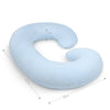 Pregnancy Pillow with Soft Jersey Cover - C Shaped Body Pillow for Pregnant Women