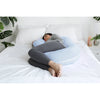 Pregnancy Pillow with Soft Jersey Cover - C Shaped Body Pillow for Pregnant Women